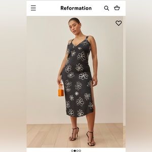 Reformation Lynda Midi Flower Dress